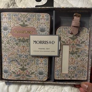 Morris & Co. Floral Travel Set - Pink and Cream